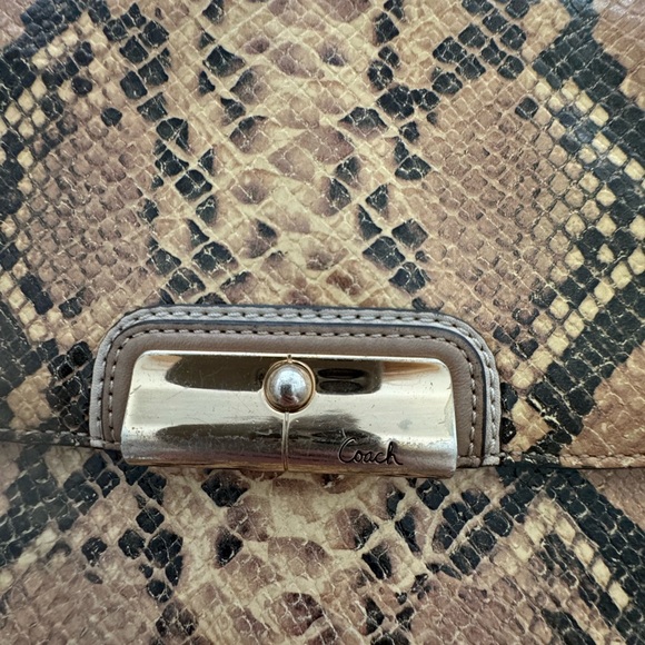 Coach Snakeskin Clutch - Picture 3 of 6